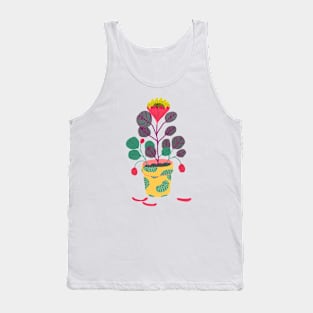 Plant with pink flower Tank Top